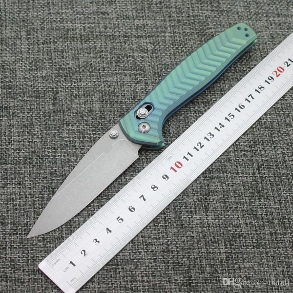 

Limited edition 781 m390 powder steel blade hand integrated titanium alloy handle folding knife camping Pocket Survival Knife postage free