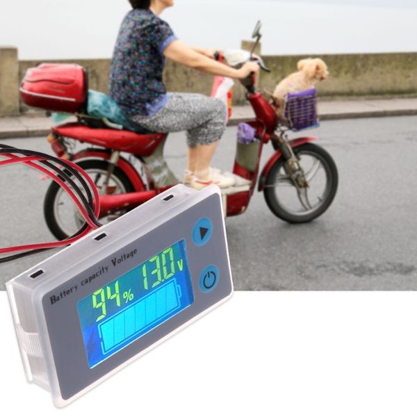 

10-100v battery capacity voltmeter tester lcd car lead-acid indicator