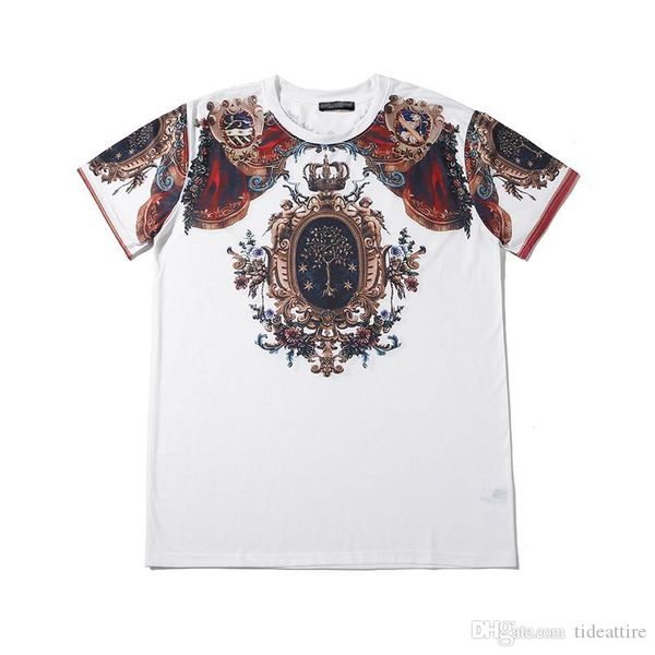 

the new fashion mens t shirt graffiti printed pattern silk fabric smooth and soft short sleeve shirts summer tees for man woman, White;black