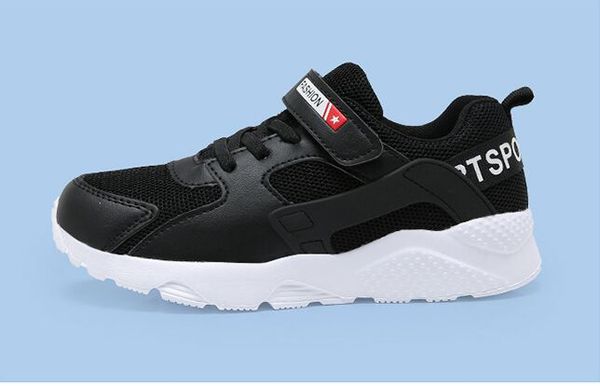 

children's sneakers boys sneakers girls running shoes children leisure trainers breathable kids shoes european shoes size: 28-38, Black