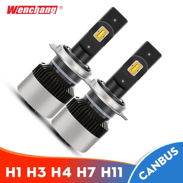 

wenchang mini size h4 h7 h11 led canbus headlight bulb h1 h3 h8 9005 9006 led llight bulbs for auto cars csp chip fog light