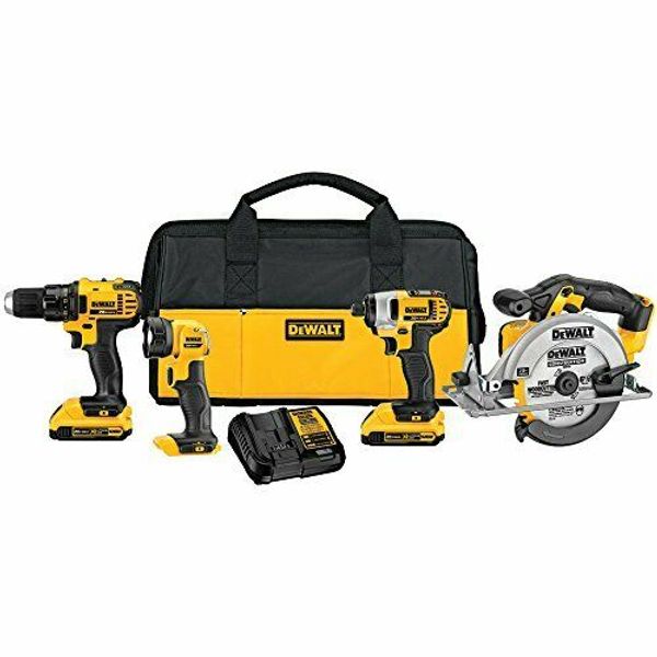 

Dewalt dck421d2 20v max cordle lithium ion 4 tool combo kit