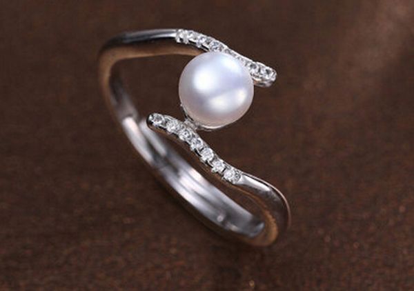

430 twelve constellation series 5-6mm full strong luster fresh water pearl ring, Slivery;golden