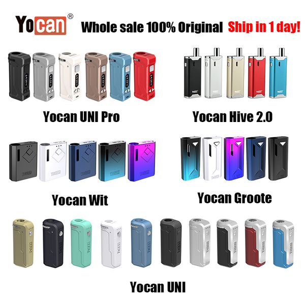 

Cigarette Kit [1PC] Оригинальный Yocan UNI Pro Wit Hive 2,0 Гроот Box Mod Vape Pen E Wax Vape Pen Fit All Vape картридж