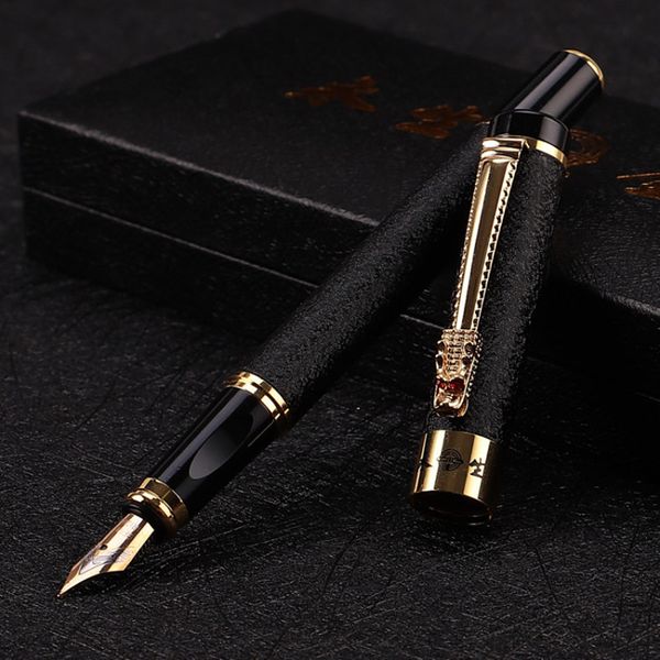 

high-quality 0.5mm metal nibs fountain pen chinese luxury pens caneta gift stationery office art supplies