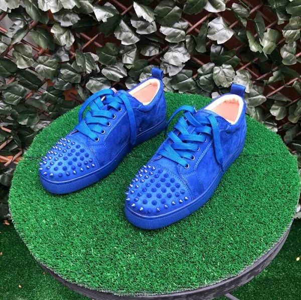 

men women red bottom shoes designer luxury studded spikes flat sneakers glitter party wedding shoes black white leather trainers eu47 cs08