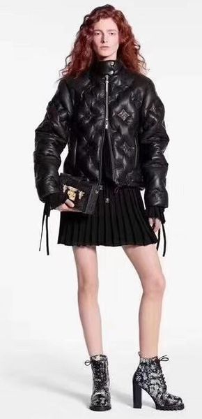 

new012 fashion warm women winter down coat jacket female short lapels fur thick korean version plus velvet jacket 2019 bomber jacket, Black;brown