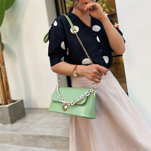 

women's bag 2020 new solid women's bag shoulder pu leather messenger