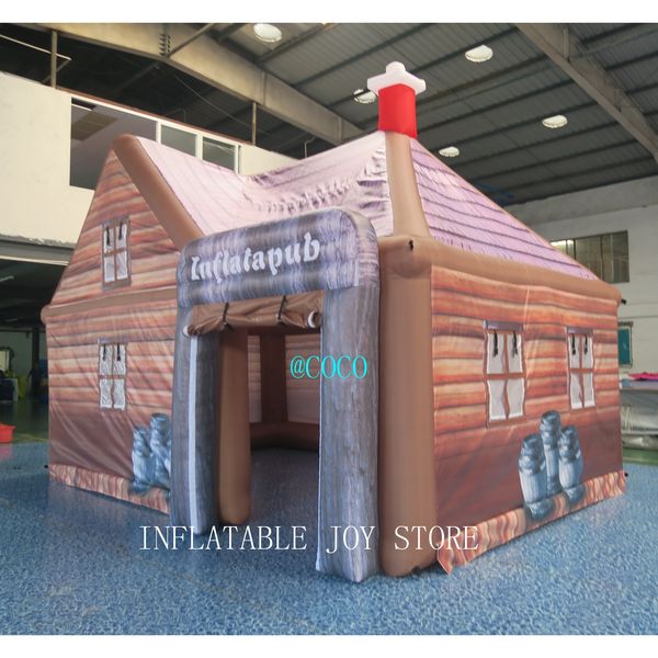 

inflatable pub 6x4x5m outoor giant oxford inflatable pub tent inflatable irish pub bar tent for party event