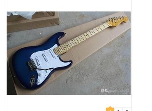 

chinese factory musical instruments custom electric guitar blue color