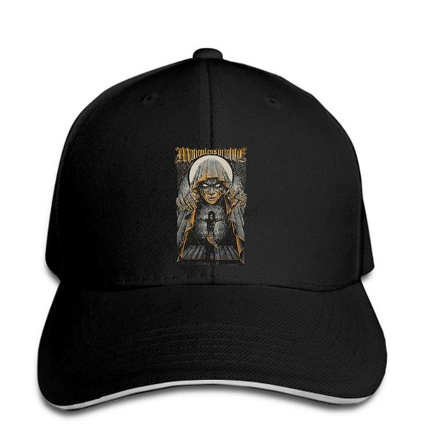 

baseball cap funny men women novelty motionless in white the grand finale hat peaked cap, Black;white