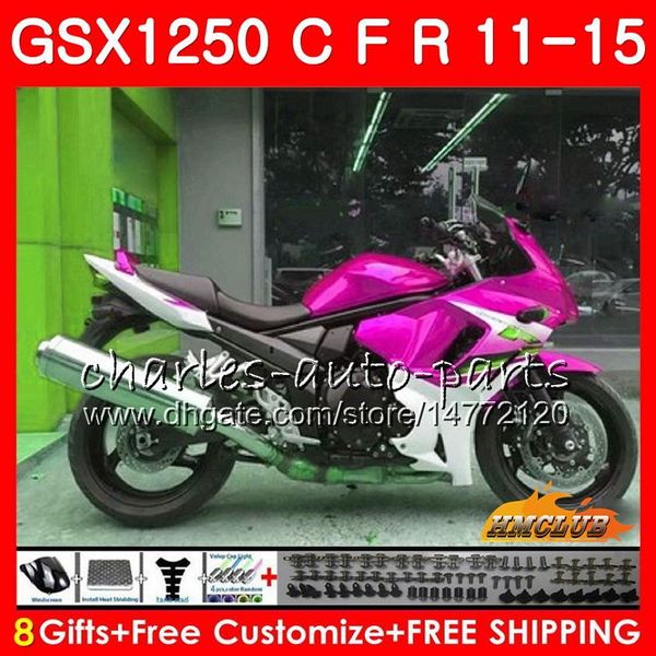 Karosserie für Suzuki Bandit GSXF1250 GSX1250FA 2011 2012 2013 2014 2015 23HC.54 GSX1250C Rose weiß GSX1250 C GSX1250F 11 12 13 14 15 Verkleidungen