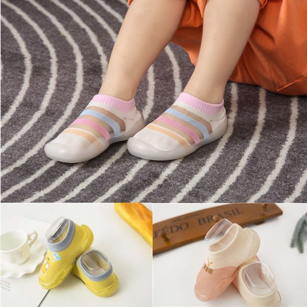 

first walkers baby sock shoes girl boy floor anti-slip walker soft rubber sole