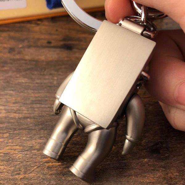 

dropship spaceman key chain accessories fashion car designer key chains accessories men and women pendant box packaging keychains, Silver
