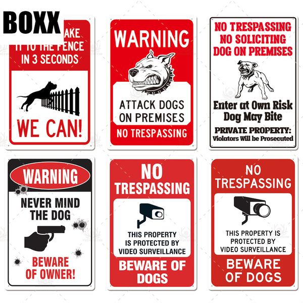 

beware of dog sign warning metal sign guard dog sign wall decor yard no trespassing metal dog art painting