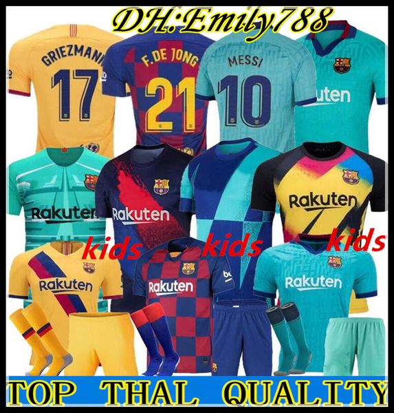 

Man kid kit 19 20 barcelona me i jer ey occer jer ey uarez malcom maillot de foot barcelona jer ey dembele de jong 2019 2020 griezmann, Black;red