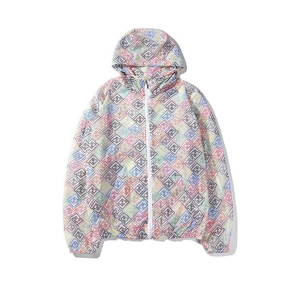 

new mens womens jackets fashion f letters printed hooded jackets for men women casual zipper windbreaker b104536v, Black;brown