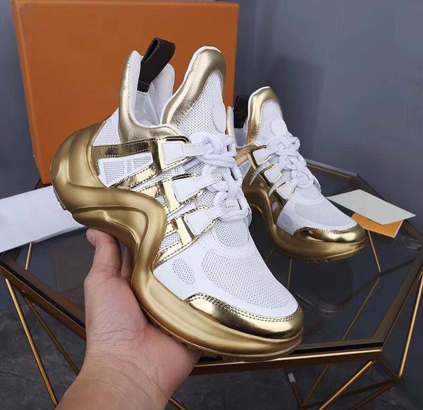 

2019 new fashion paris show daddy shoes designer brand men and women trainer street walking casual shoes original box, Black