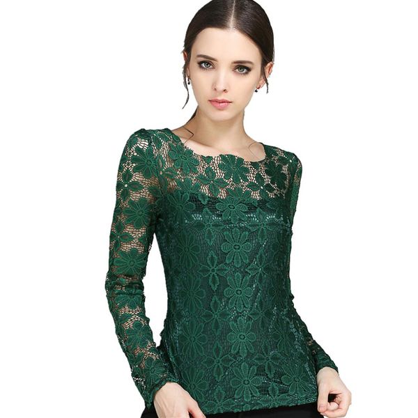 

blouse women plus size and blouses blusas mujer de moda 2020 womens clothes ladies lace korean fashion clothing long sleeve, White