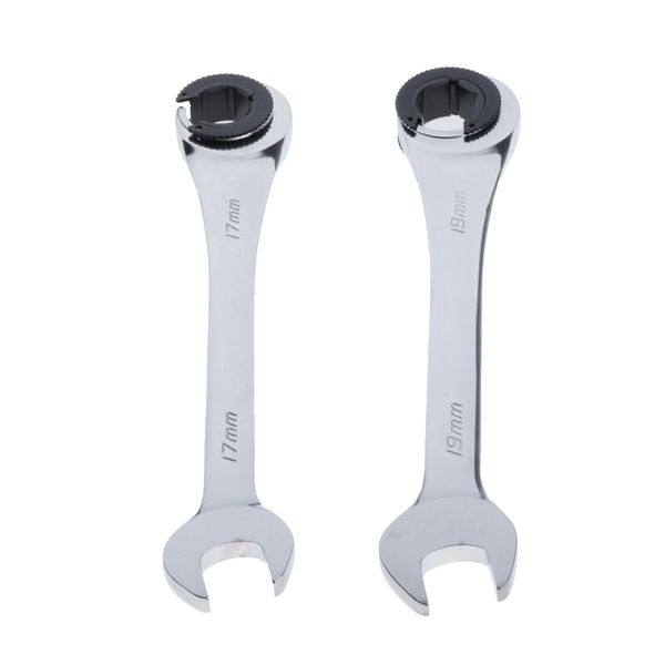 

2 pieces 2 sizes skid oil tube ratchet wrench tools gear wrenches