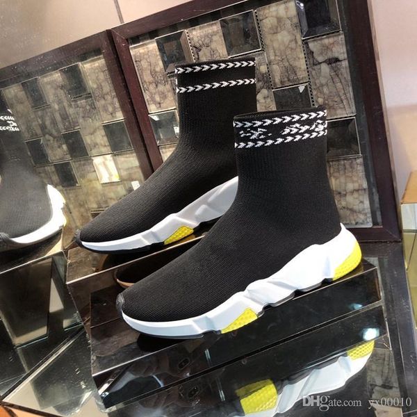 

designer socks shoes speed trainer men runner shoes speed trainers sock race runners women sports shoe shoes fz18080203, Black