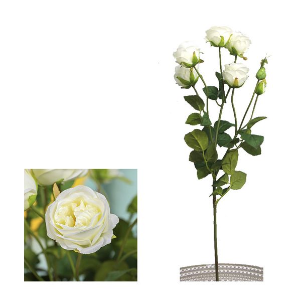 

fake artificial rose silk flowers leaf bouquet home floral wedding garden decor