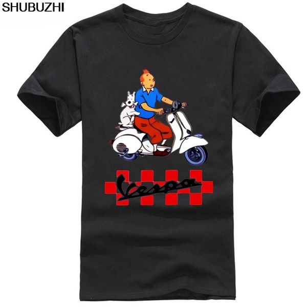 

tintin cartoon t-shirt new men's tee sze s to 3xl sbz1103, White;black