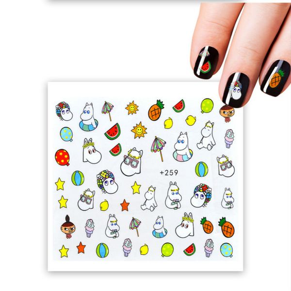 

1pcs kawaii cartoon diy nail art colorful flower nail polish long-lasting polish girl cute decoration tool