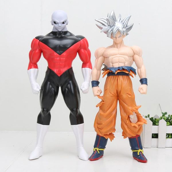 

2 styles dragon ball super ultra instinct goku jiren figure migatte action figure toys model goku white god dbz figurines lxhua