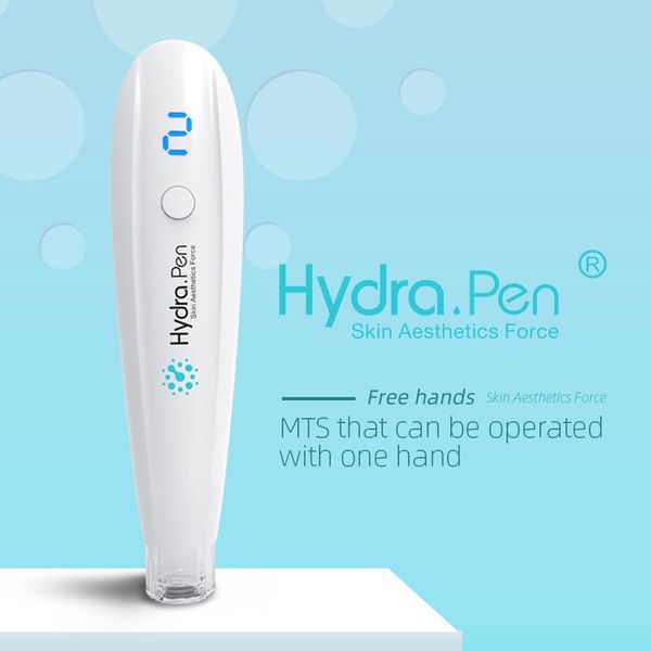 Neuer elektrischer wiederaufladbarer kabelloser Hydra Pen H2 Derma Microneedling Pen Meso Automatische Infusion Hydrapen Hydra Roller Stempel Serum Applikator