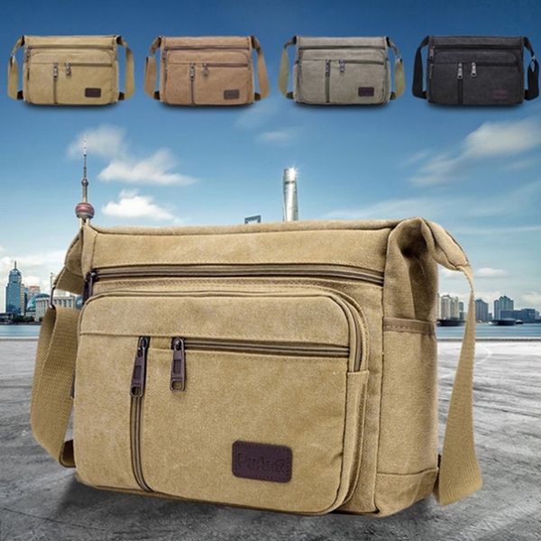 

new trend fashion travel crossbody bag casual satchel vintage messenger bags canvas single shoulder bag men women unisex