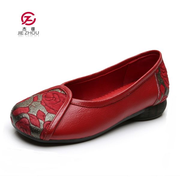 

new arrivals women flats genuine leather casual shoes woman mixed colors loafers slip on ballet flats, Black