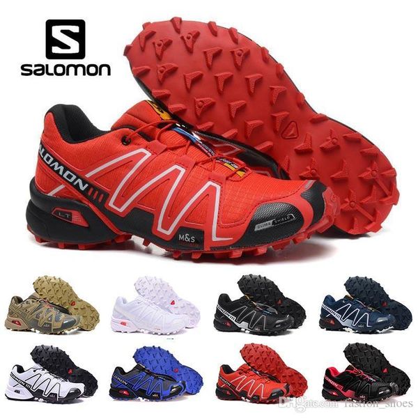 

2019 solamon shoes speed cross 3 cs iii sport sneakers men camouflage outdoor comfortable male jogging shoes fencing shoes, Black