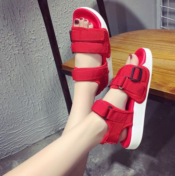 

2019 sandal women flat shoes summer, Black