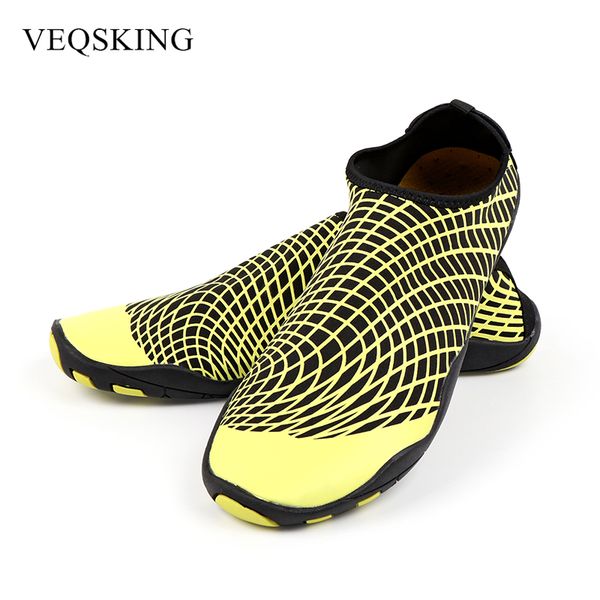 

men woman beach shoes summer outdoor wading shoes swimming slipper quick-drying aqua skin sock striped water