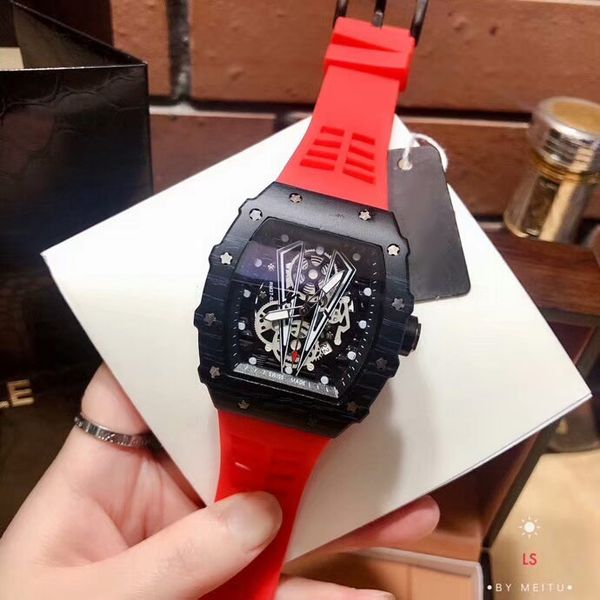 

brand fashion mens watches 40mm dial rubber strap luxury man quartz watch for men's valentine gift reloj de lujo waterproof wristwatche, Slivery;brown
