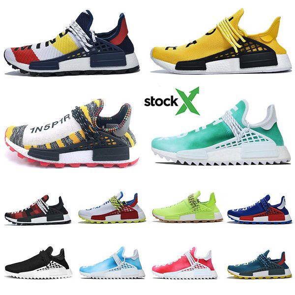 

stock x 2019 nmd human race men sneaker pharrell williams pack red bbc yellow solar pack mother black nerd sport trainer women running shoes