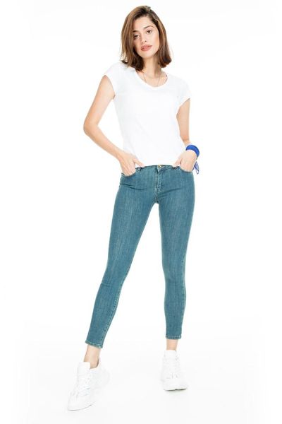 

lela normal waist skinny jeans women denim pants 8507f3432paula, Blue