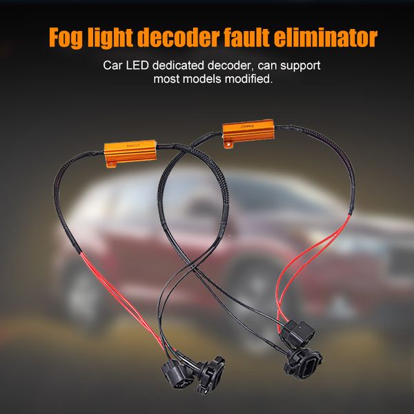 

2pcs fog lights decoder bulbs connector 5202/h16 auto accessories f-best