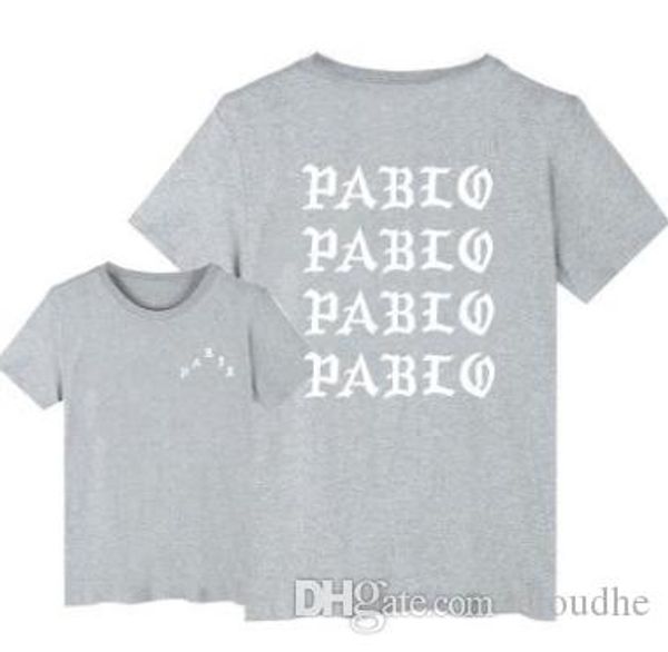 

kanye west the мне жизнь пабло kanye майка мужчины лето марка одежда футболка kanye футболочку, Black;red