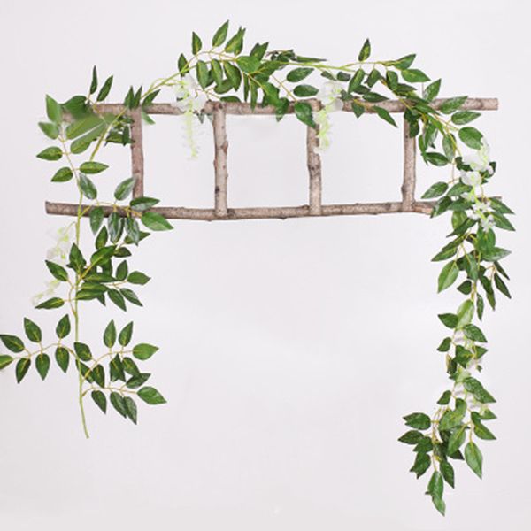 

6.6 ft hanging artificial silk wisteria fake garden flowers plants vines wedding