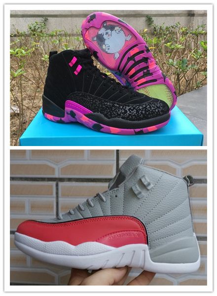 

12 racer pink mens womens basketball shoes xii gs 12 carern navarro's doernbecher sports shoes womens 12s sneakers with box 5