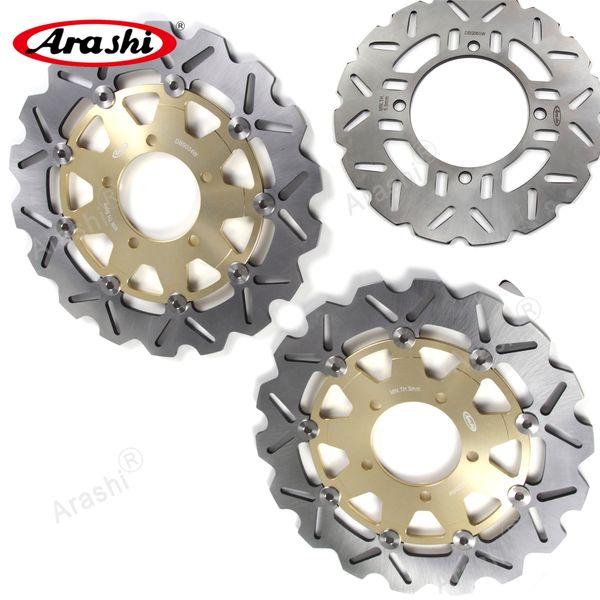 Arashi para kawasaki z1000sx 2011 - 2015 frente traseira traseira disco rotores kit de disco acessórios de motocicleta z 1000 SX Z1000 1000SX 2012 2013 2014