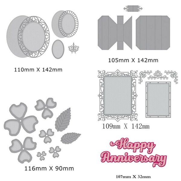 

romantic mini spanish words cutting dies stencil scrapbook album embossing card