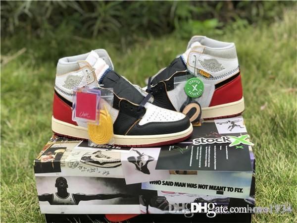 

2019 wholesale brand 1 union los angeles black toe varsity high og nrg 1s la basketball shoes man sports sneakers