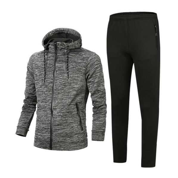 

designer tracksuit version spring autumn mens tracksuits print zipper suit +pants mens casual sport suits 4 styles, Gray