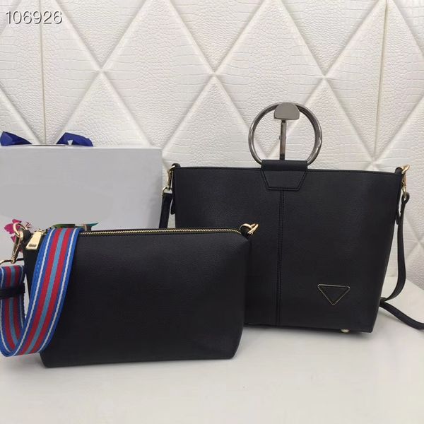 

women designer handbags Pda 9886# composite 2 pcs set genuine cowhide leather top excellent quality purses crossbody messenger shoulder bag
