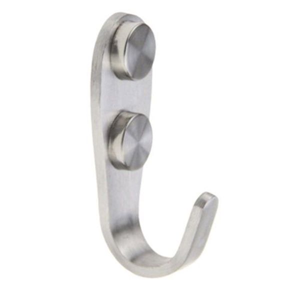

10x heavy-duty wall j hooks stainless steel door coat hanger mount organization