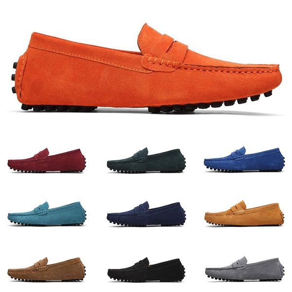 

2020 large size 38-49 new men's leather men's shoes overshoes british casual shoes espadrilles sixty eight, Black