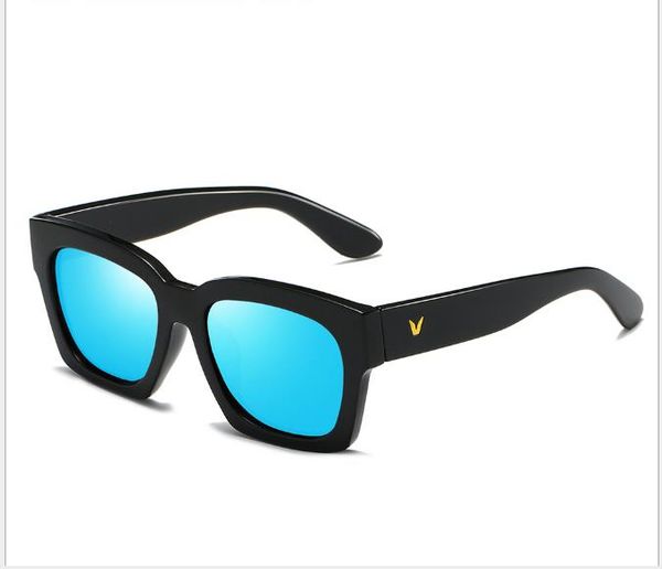 

новые модные поляризовыванные солнечные очки для людей и женщин большой навес коробки и ультрафиолетов солнечные очки, White;black